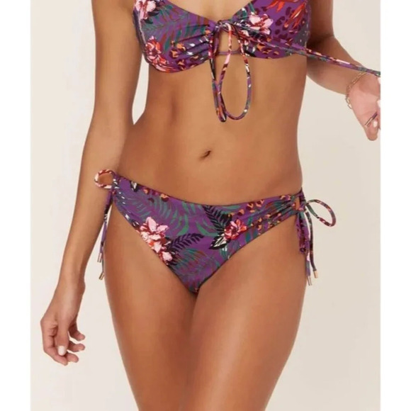 Andie Swim The Casablanca Bottom Dark Plum Eco Nylon Size Small - Picture 1 of 9